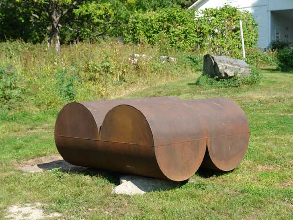 cor-ten steel sculpture - sculptures in the sculpture park, Open Air Museum POAM